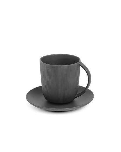 Stone|| Vogue - Conical Cup &amp; Saucer Set of 4