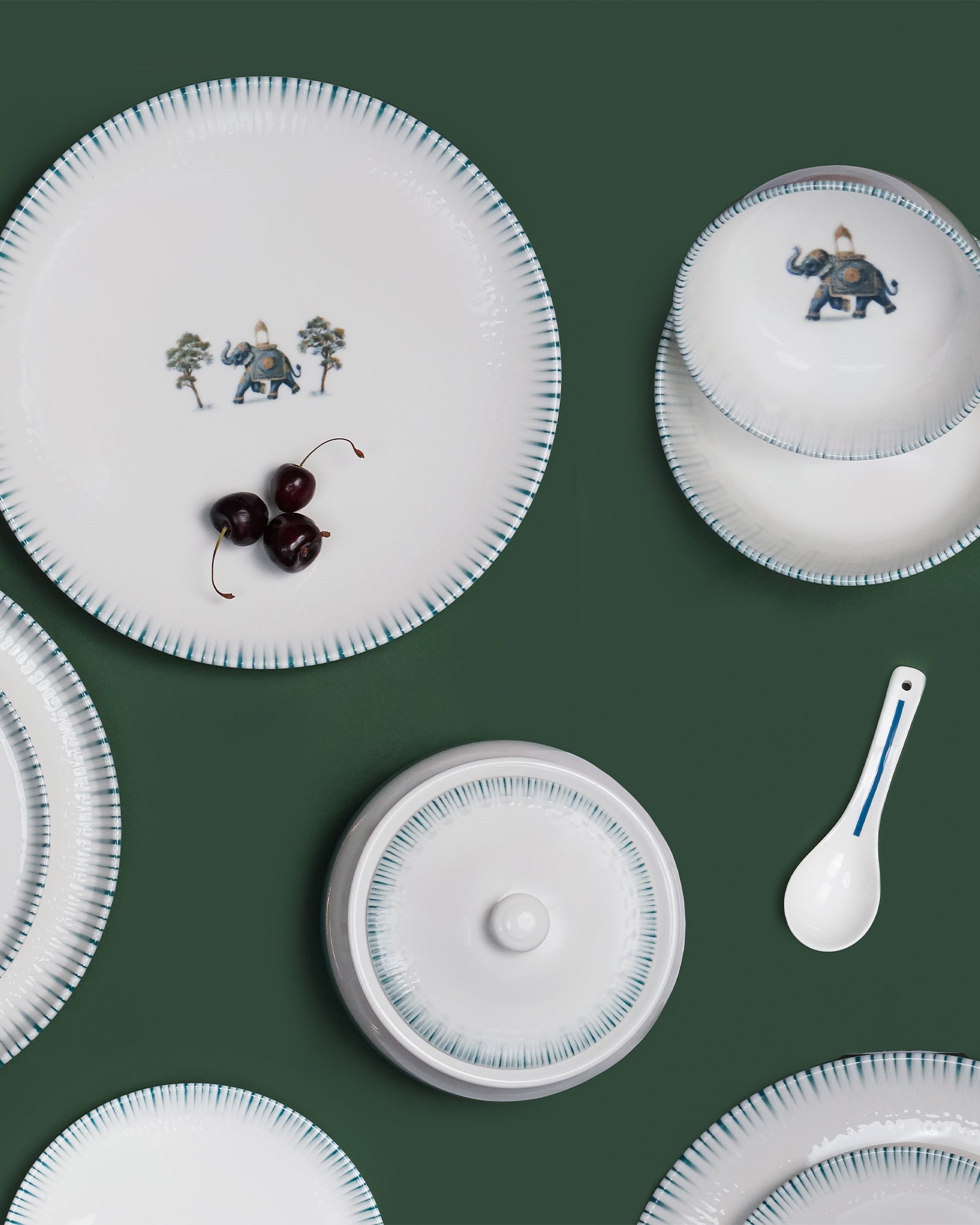 35 Pcs || Pixel Collection Dinnerware - Savannah