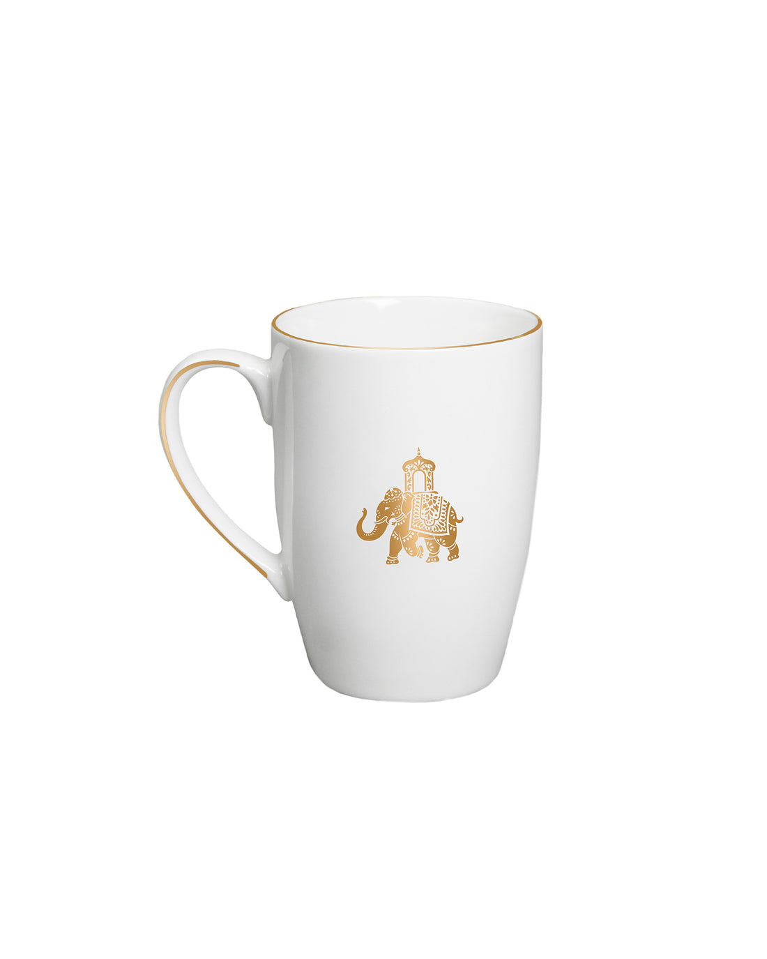 Gaj Mugs -  Set of 2 (230 ml) (Gold)