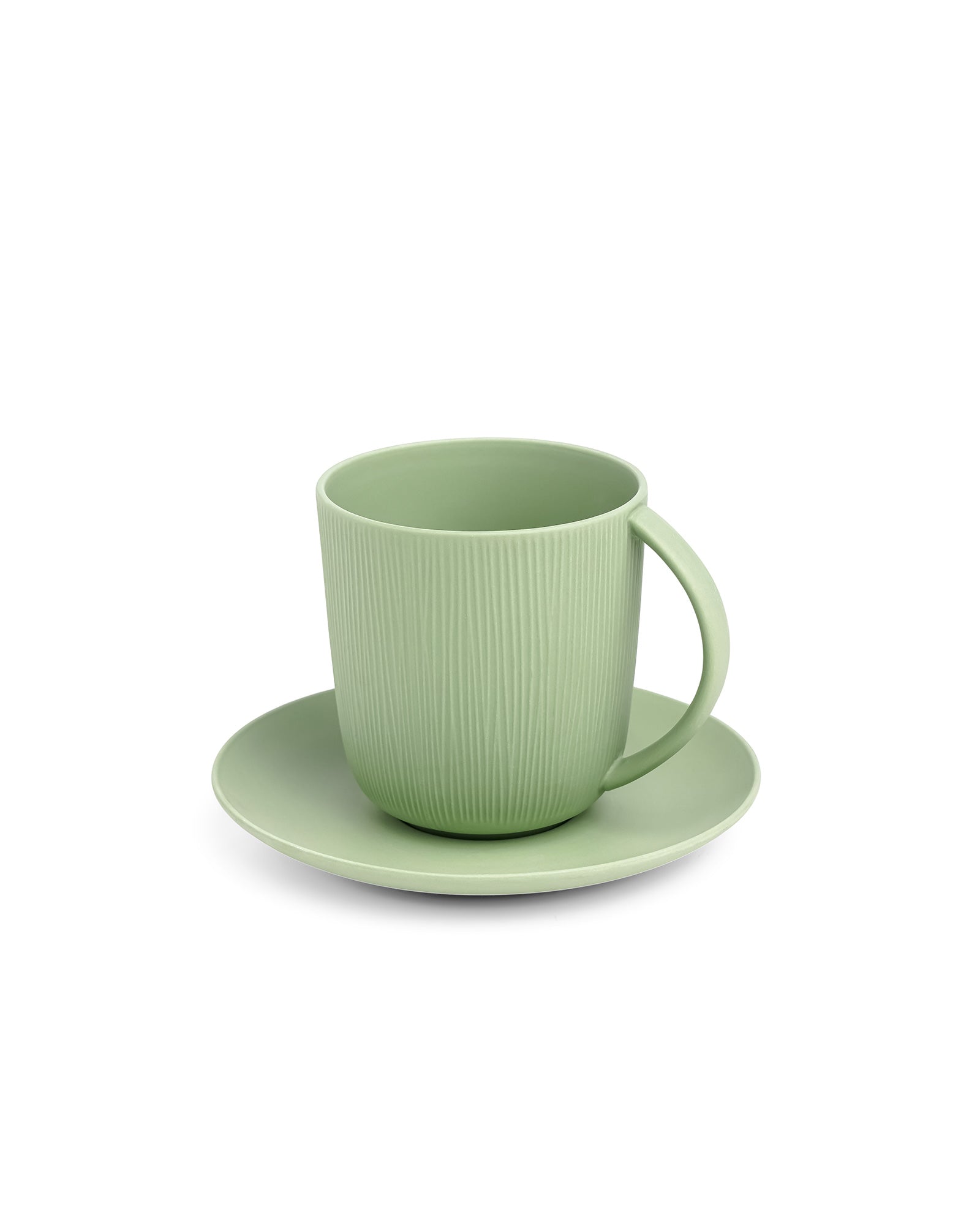 Moss || Vogue - Conical Cup &amp; Saucer Set of 4