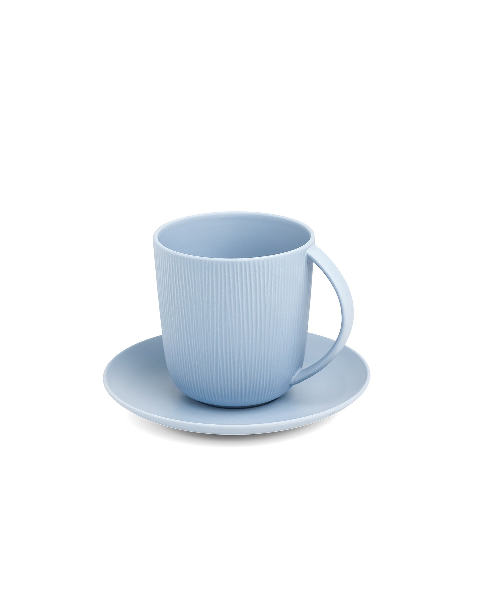 Sky || Vogue - Conical Cup &amp; Saucer Set of 4