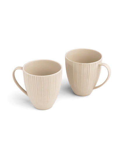 Beige || Vogue - Diamond Mugs Set of 2