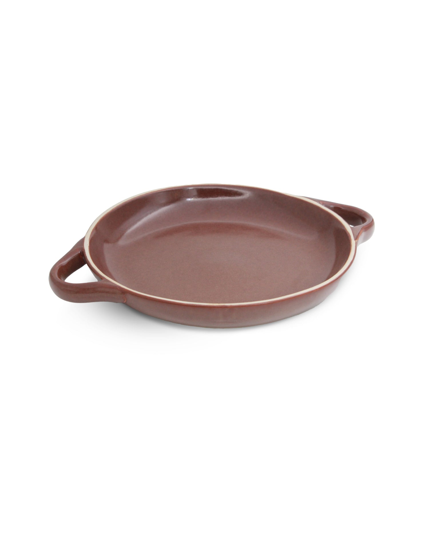 CHOCOLATE BROWN / BIG || Scoria Pattern Dish