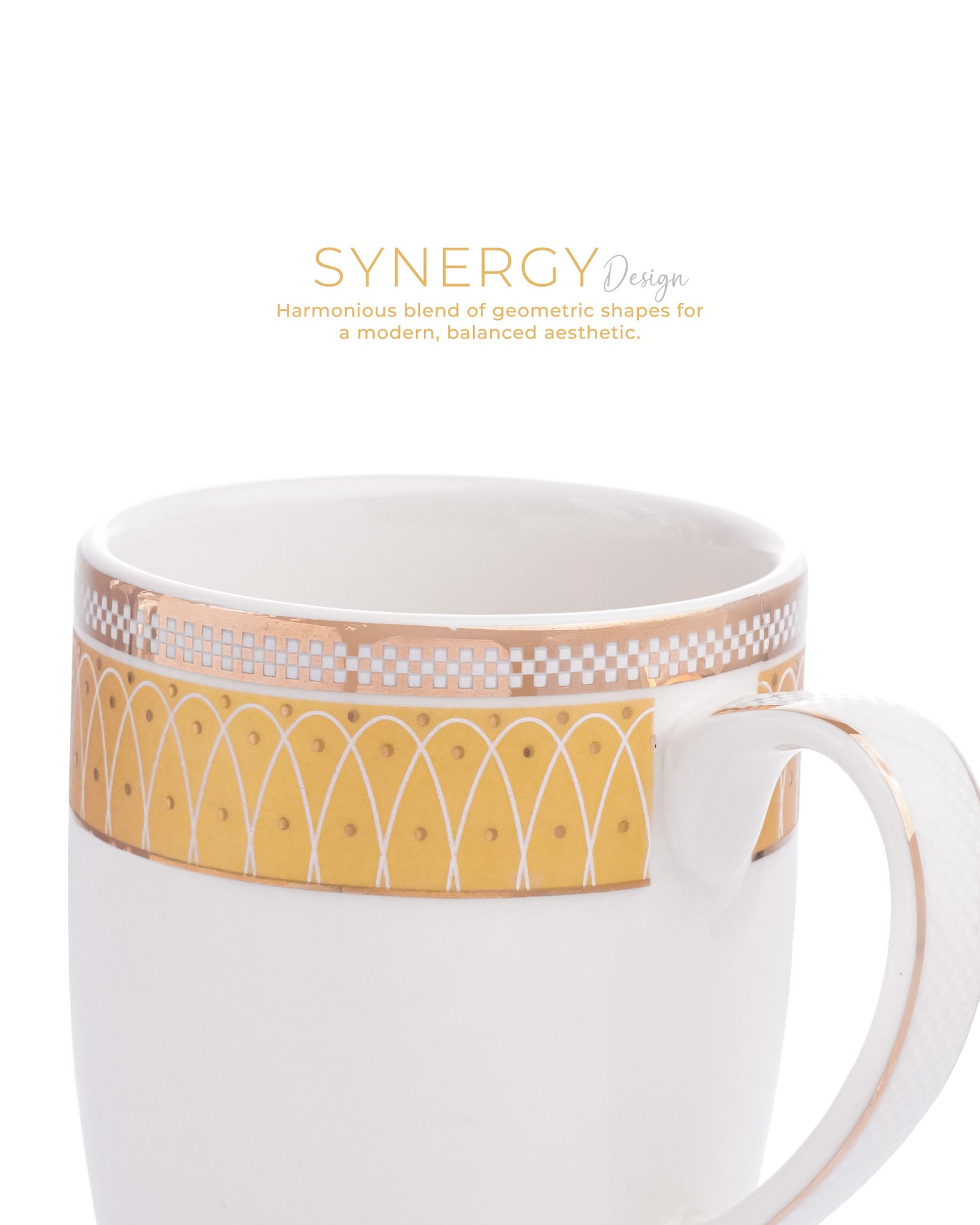 Ivory / Mustard / Set of 2 * 230ml || Stellar Collection || Mug _ Synergy