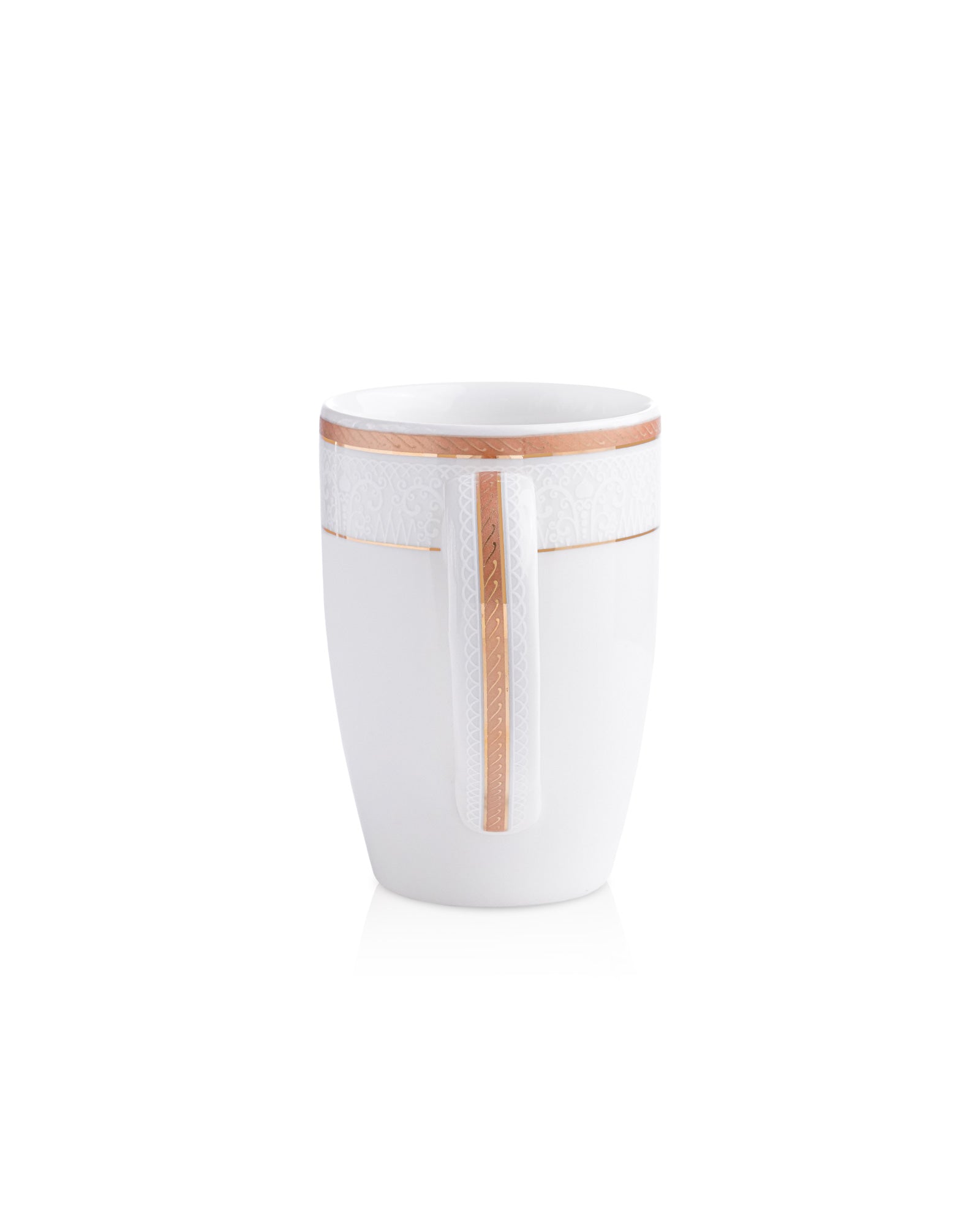 Ivory / Copper / Set of 2 * 300ml || Stellar Collection || Mug _ Scallop