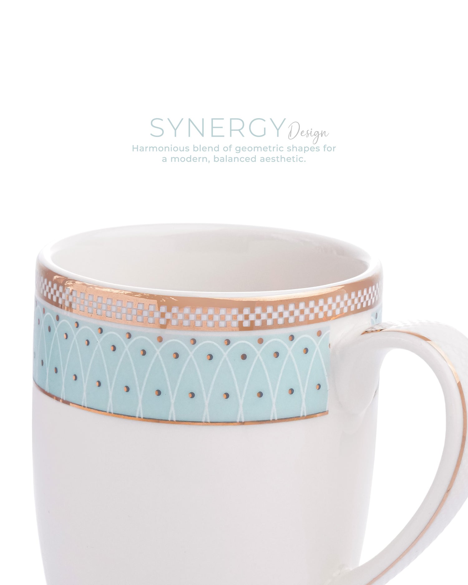 Ivory / Aqua / Set of 2  * 230ml || Stellar Collection || Mug _ Synergy