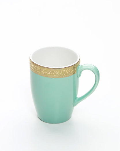 OPAL BLUE / Single pc * 230ml || Scarlet: Premium Porcelain Mugs in Pastel Colors