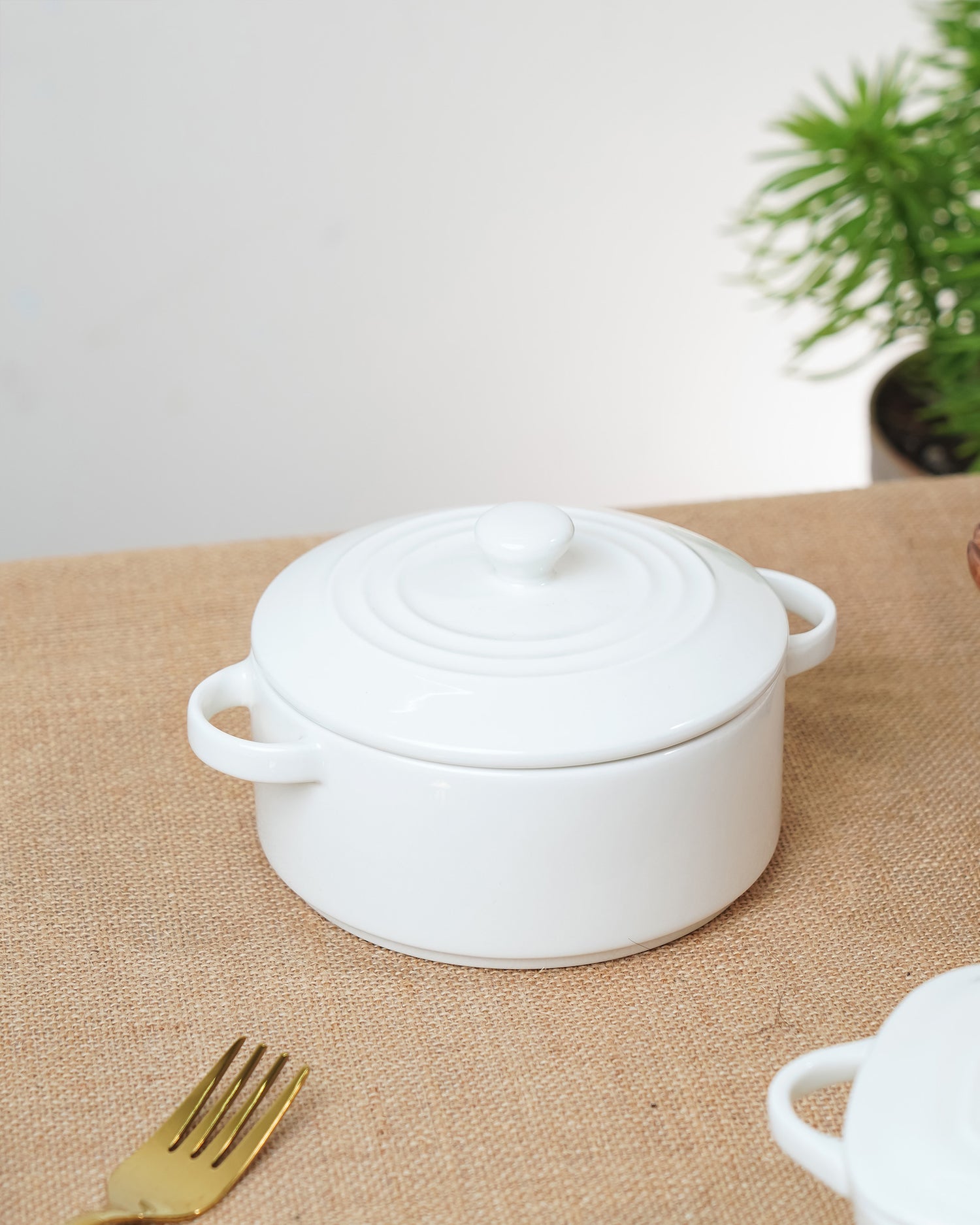 Ivory Silk / Round - 12cm || Prisma Round Casserole