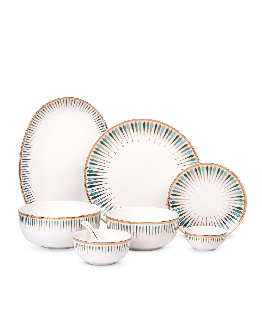 Ocean Breeze || Diamond Dash Dinnerware_33Pcs Dinner Set