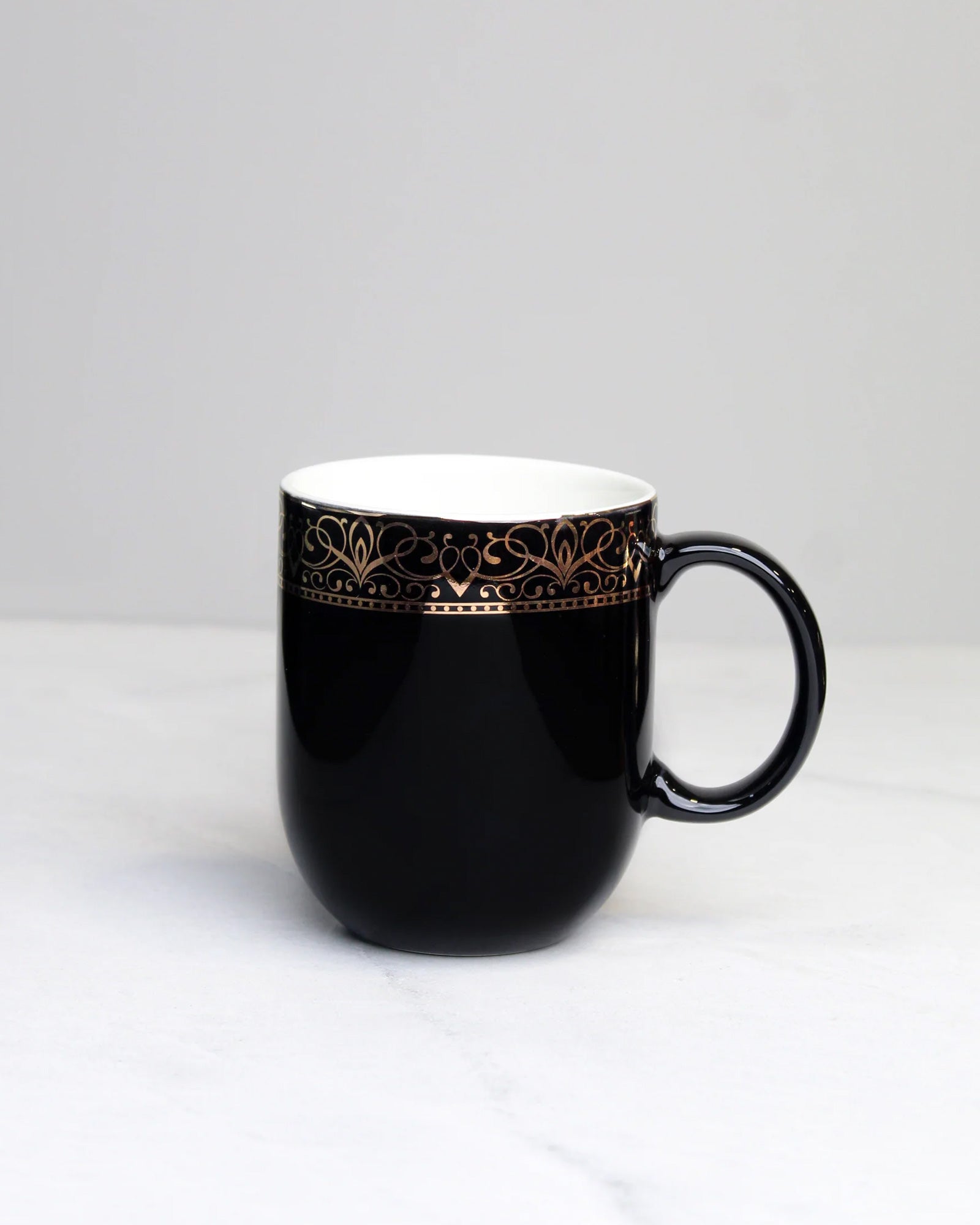 BLACK / Single pc * 300ml || Dazzle Heritage Superior Mug | Stylish Colors