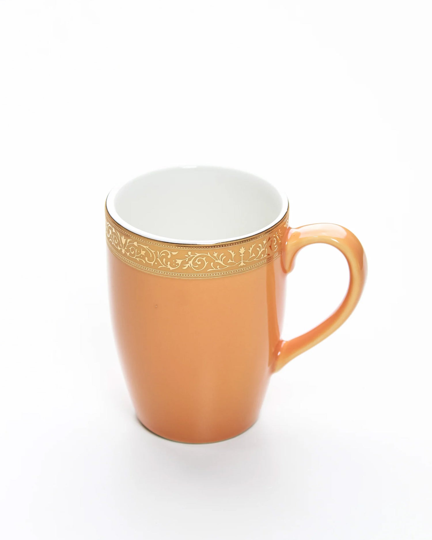 BLAZING ORANGE / Single pc * 230ml || Scarlet: Premium Porcelain Mugs in Pastel Colors