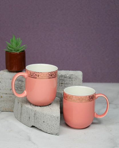 BLOOMING DALHIA / Set of 2 * 200ml || Dazzle Heritage Superior Mug | Stylish Colors