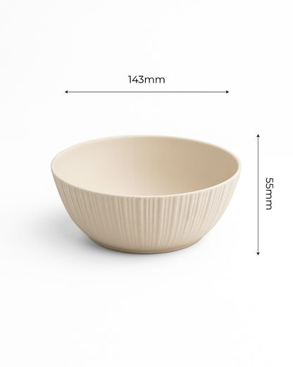 Beige || Vogue - Coupe Bowls Set