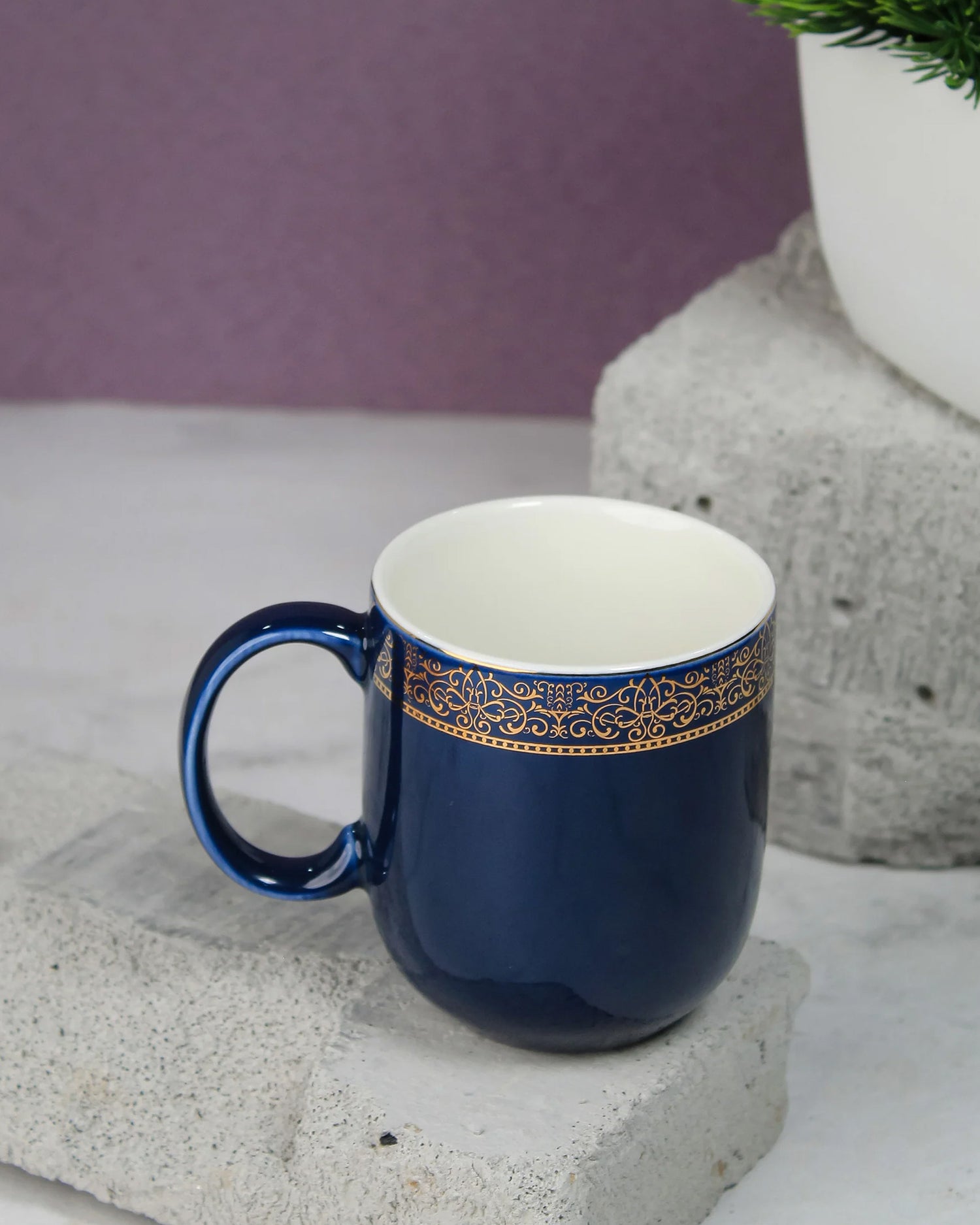 PRUSSIAN BLUE / Single pc * 200ml || Dazzle Heritage Superior Mug | Stylish Colors