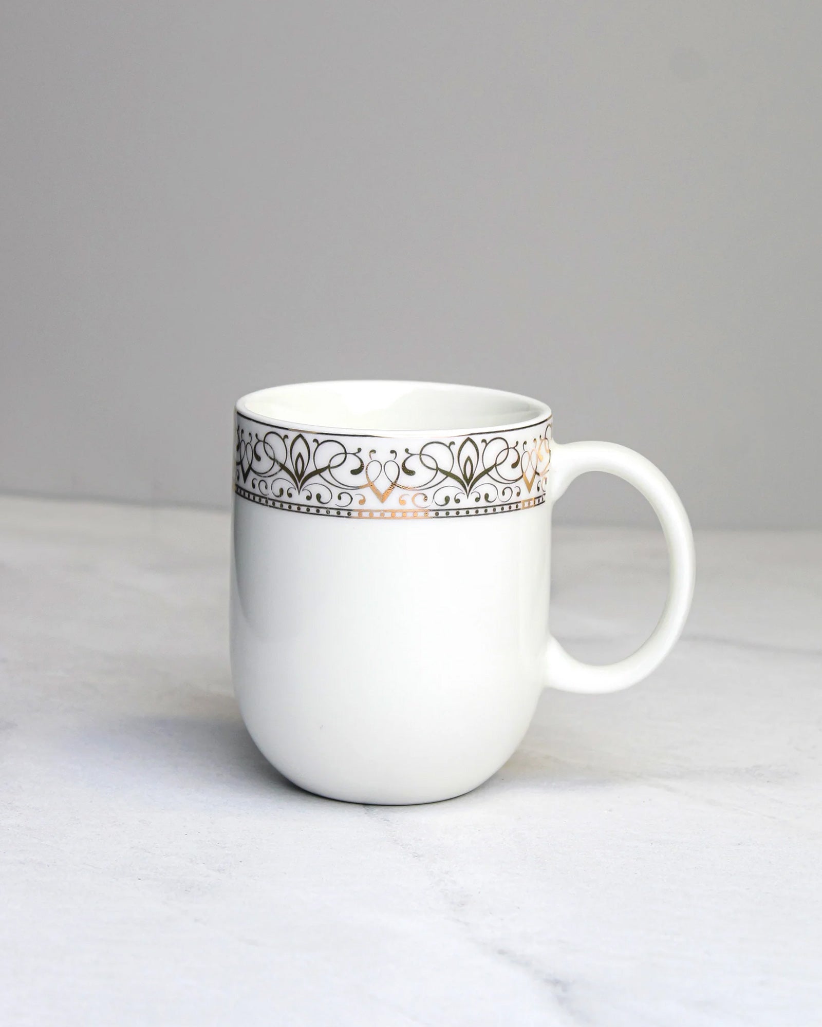 IVORY / Single pc * 300ml || Dazzle Heritage Superior Mug | Stylish Colors