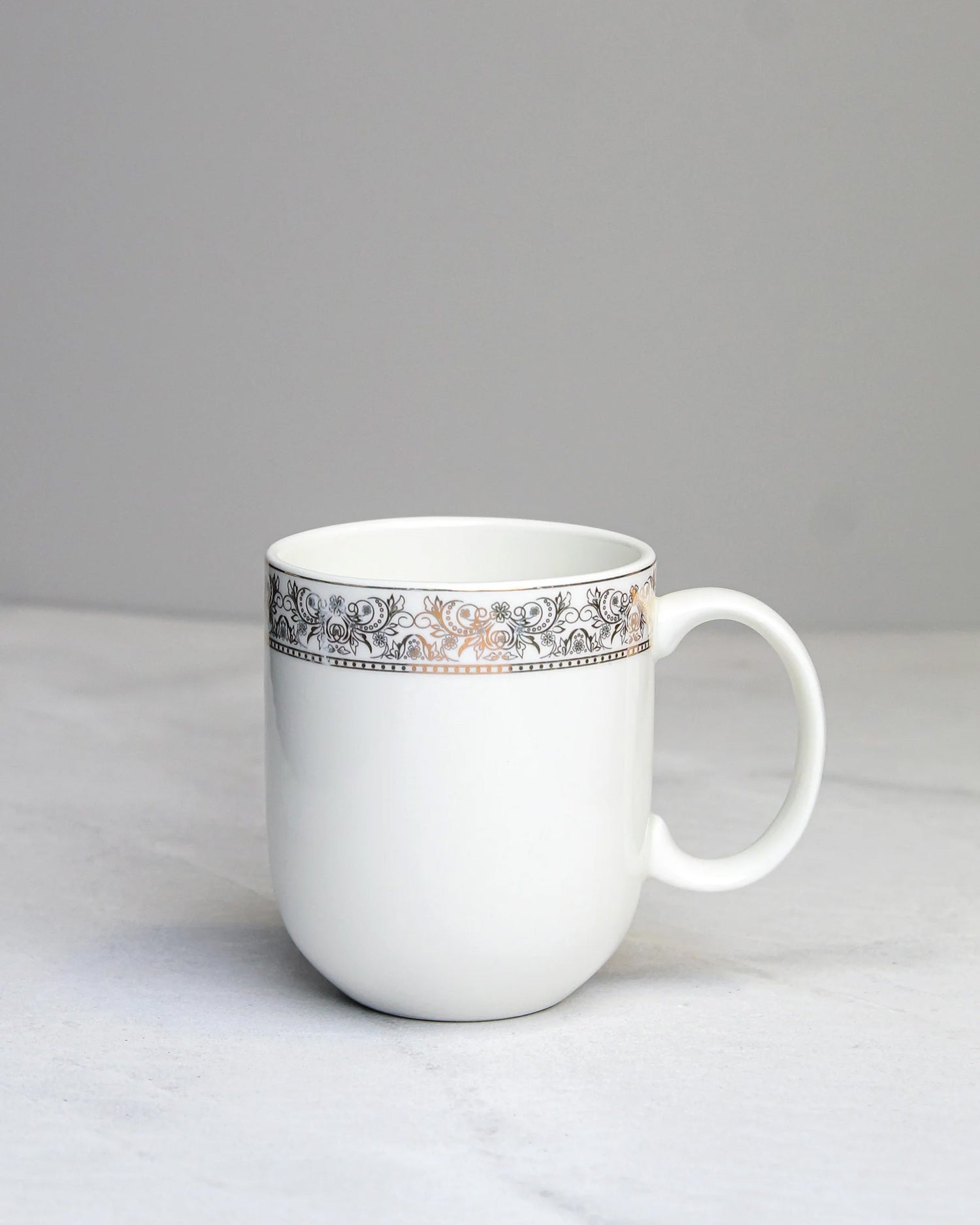 IVORY / Single pc * 200ml || Dazzle Heritage Superior Mug | Stylish Colors