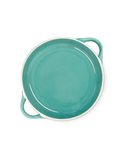 DARK CYAN / BIG || Scoria Pattern Dish