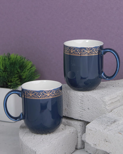 PRUSSIAN BLUE / Set of 2 * 300ml || Dazzle Heritage Superior Mug | Stylish Colors