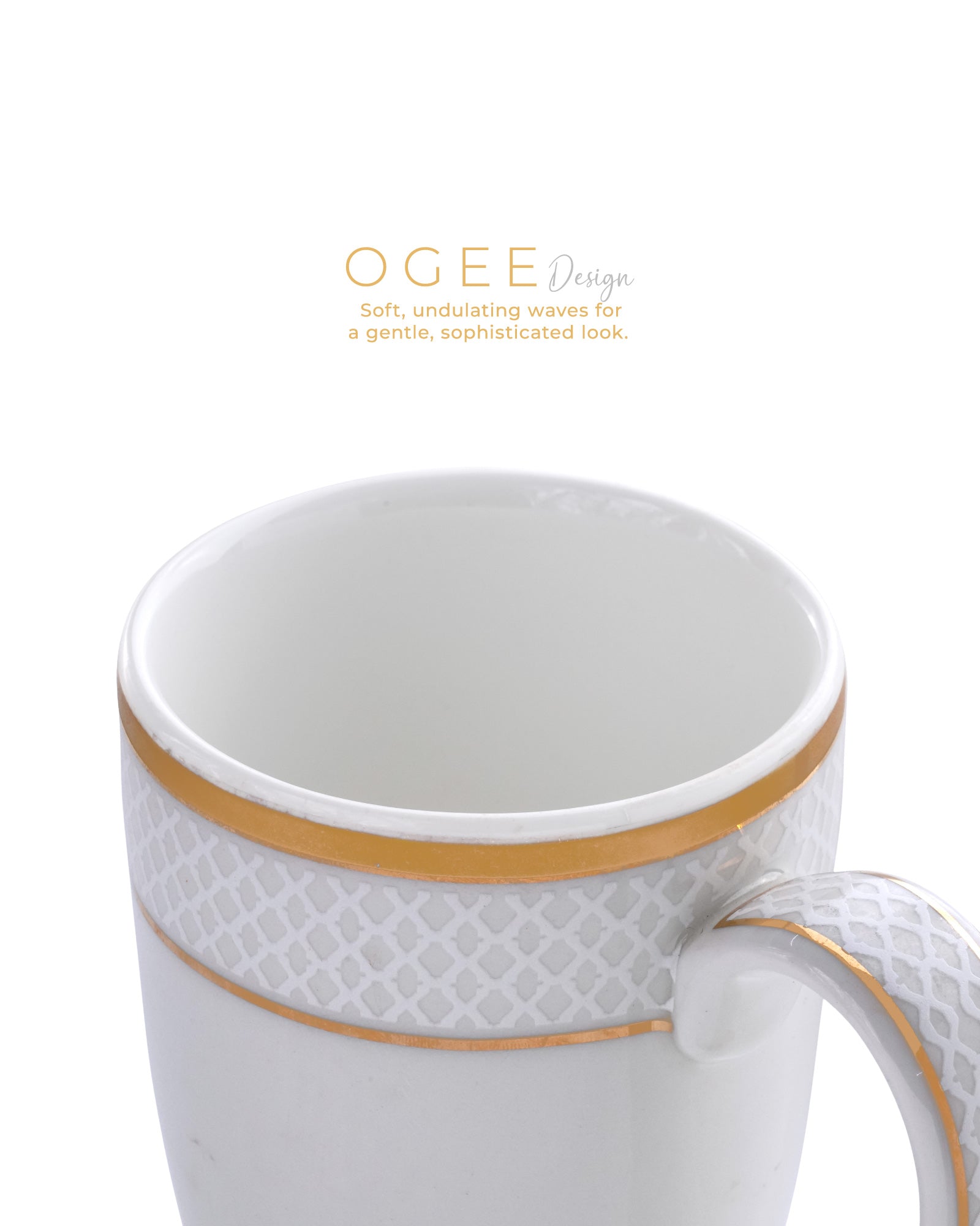  Ivory / Mustard / Set of 2 * 230ml || Stellar Collection || Mug _Ogee