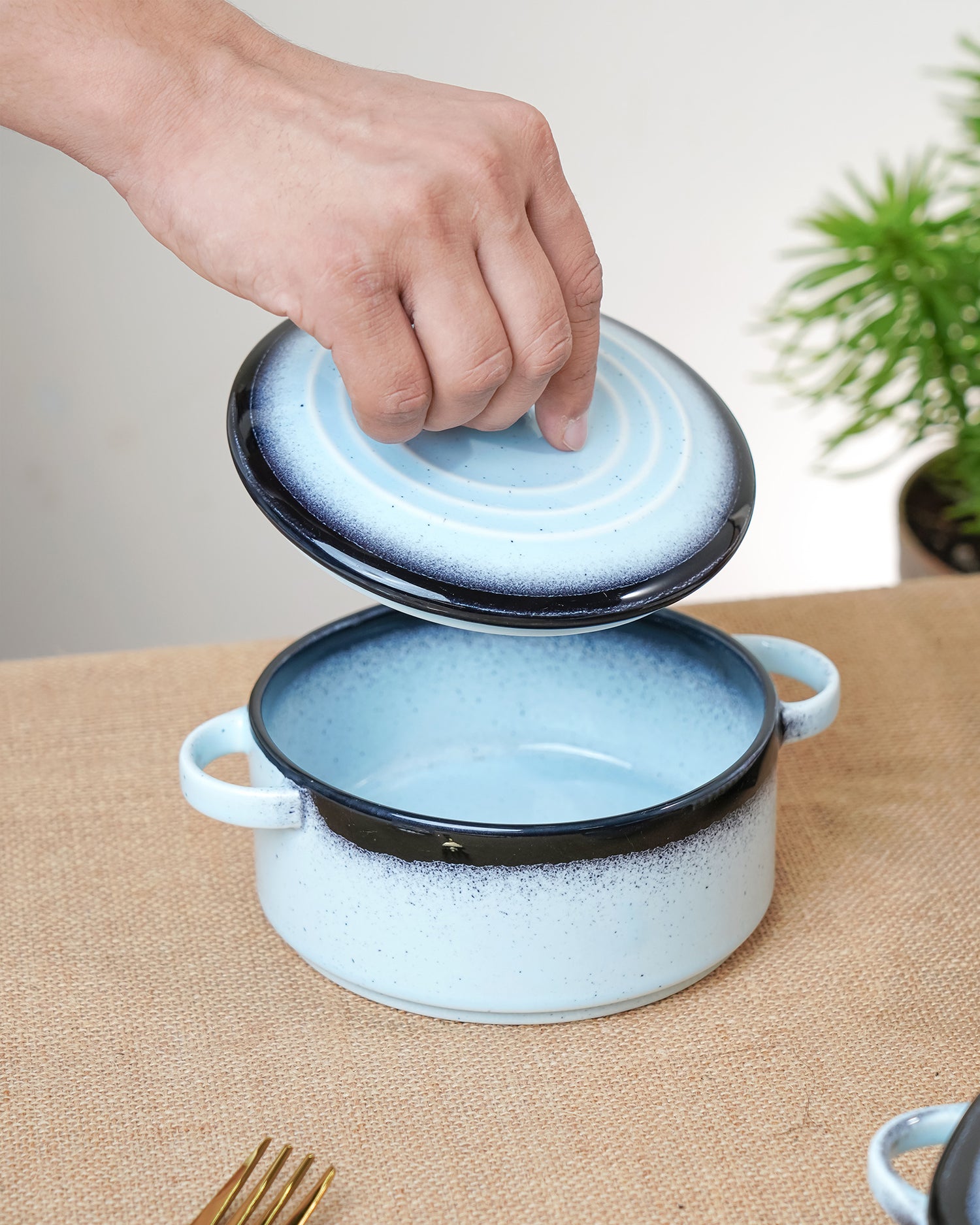 Ice Blue / Round - 14cm || Prisma Round Casserole