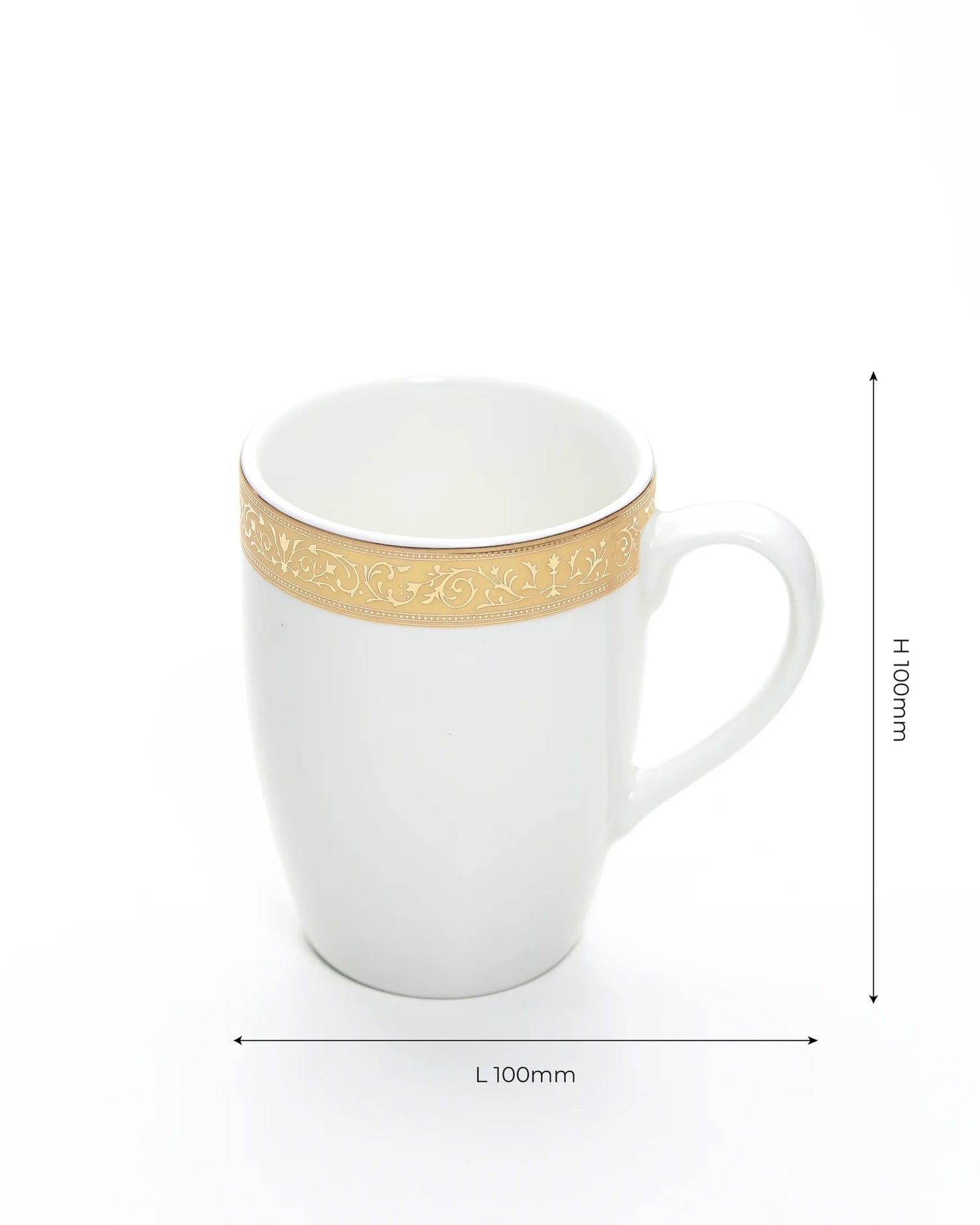 IVORY / Single pc * 230ml || Scarlet: Premium Porcelain Mugs in Pastel Colors