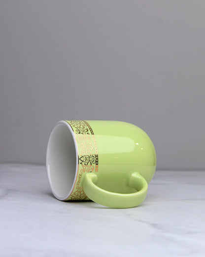 LILLY GREEN / Single pc * 200ml || Dazzle Heritage Superior Mug | Stylish Colors