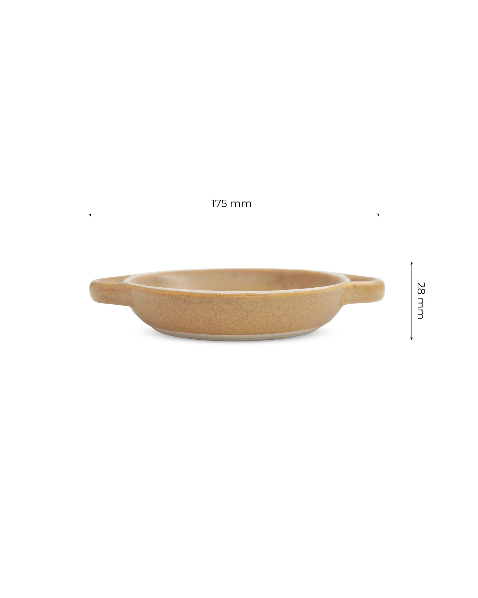 SPICY MUSTARD / SMALL || Scoria Pattern Dish