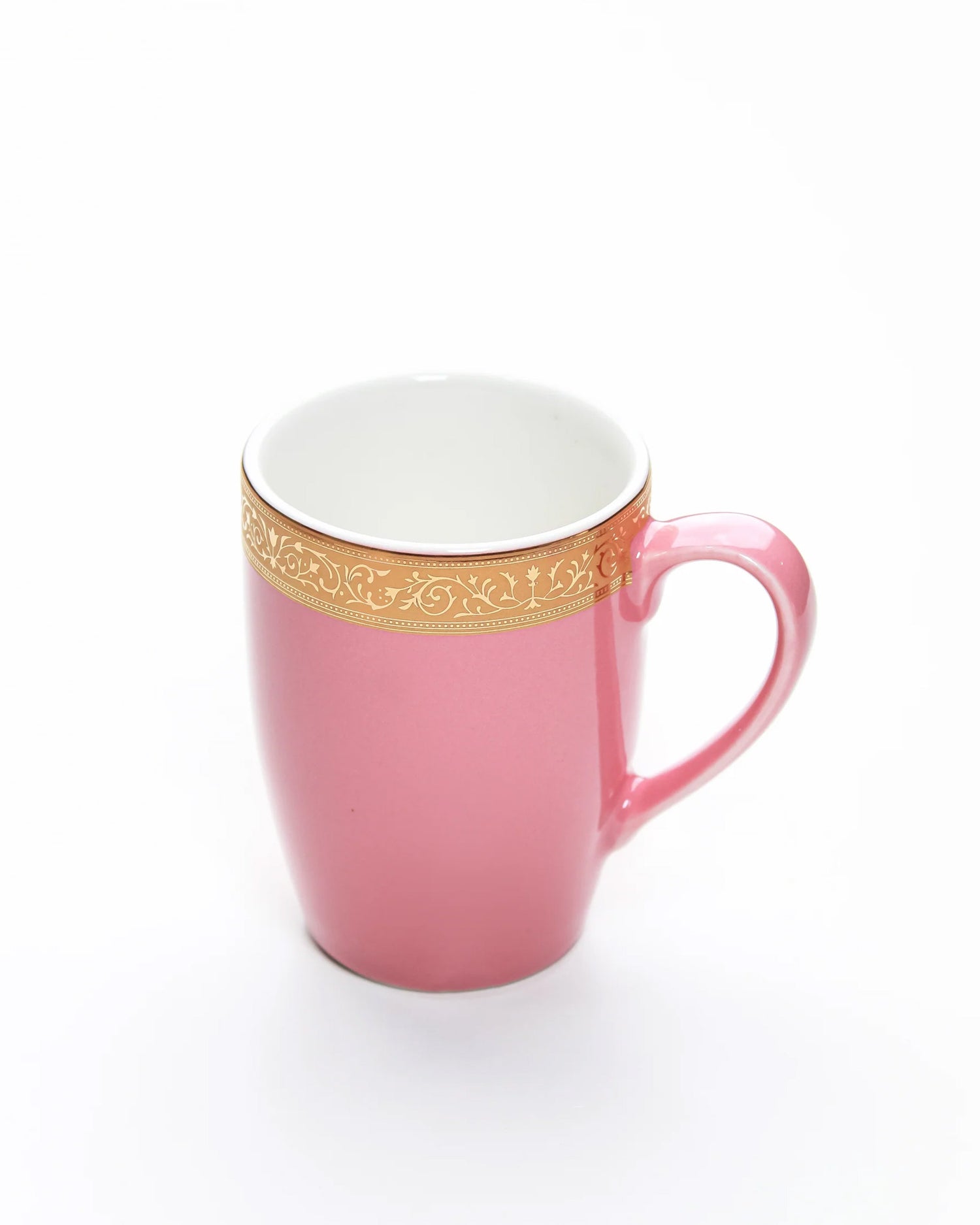 BLOOMING DALHIA / Set of 6 * 230ml || Scarlet: Premium Porcelain Mugs in Pastel Colors