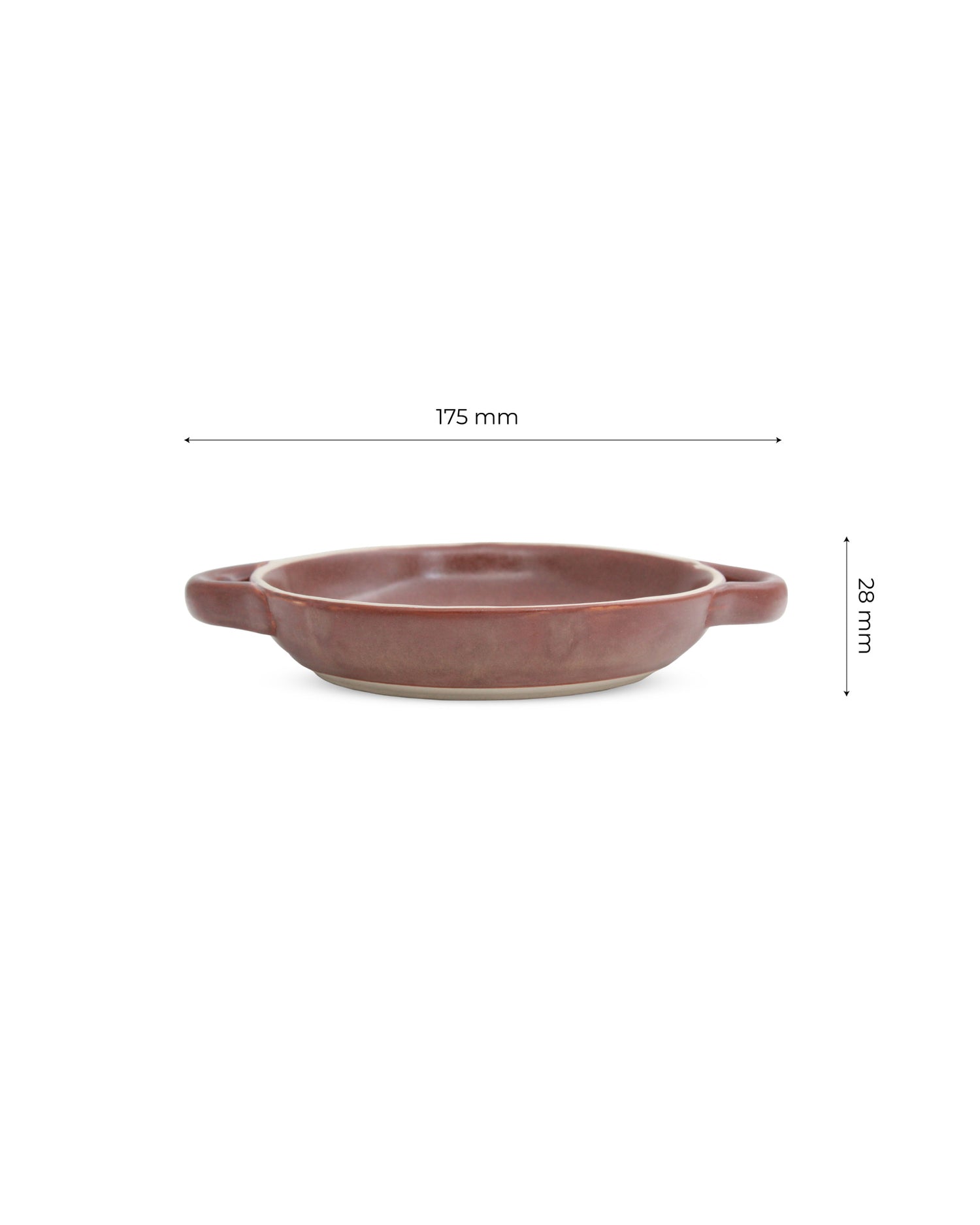 CHOCOLATE BROWN / SMALL || Scoria Pattern Dish