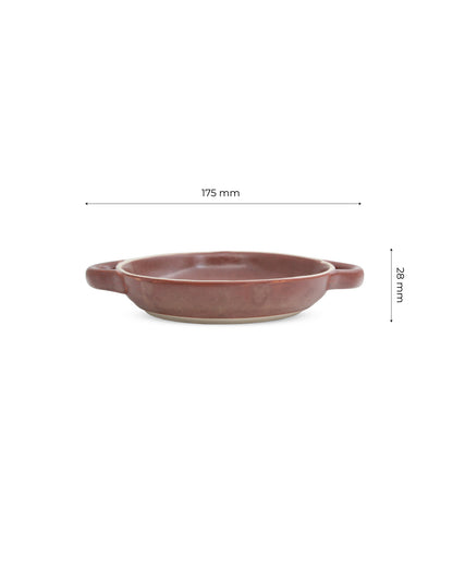 CHOCOLATE BROWN / SMALL || Scoria Pattern Dish