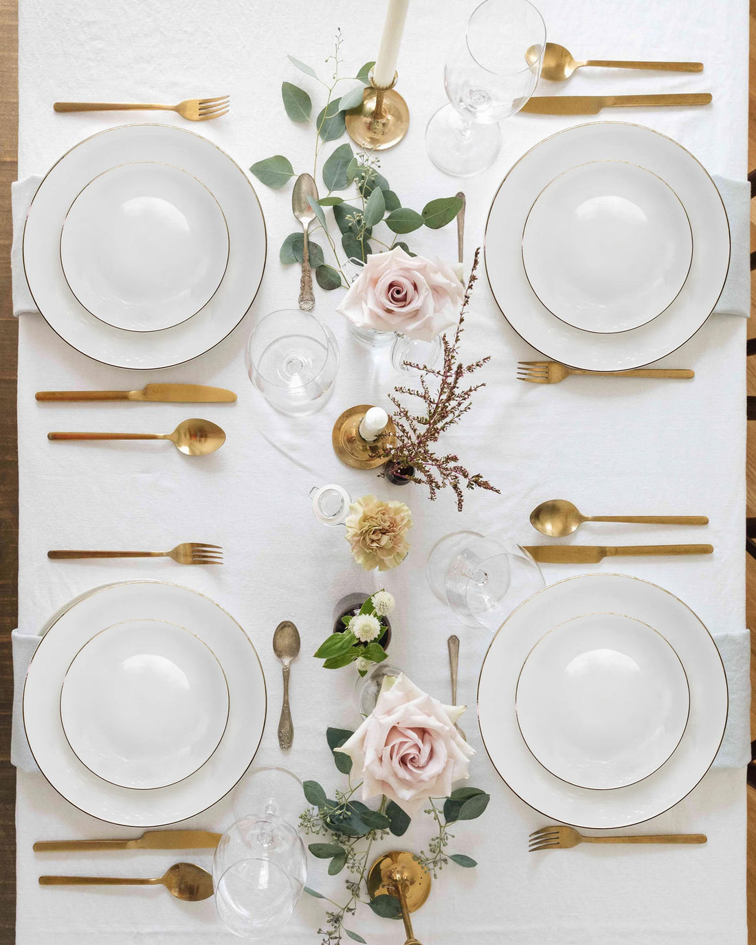 GOLD || Royale Dinner Set - Gold &amp; Platinum (23 pcs)