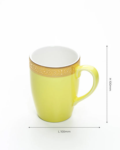 LIGHT YELLOW / Single pc * 230ml || Scarlet: Premium Porcelain Mugs in Pastel Colors