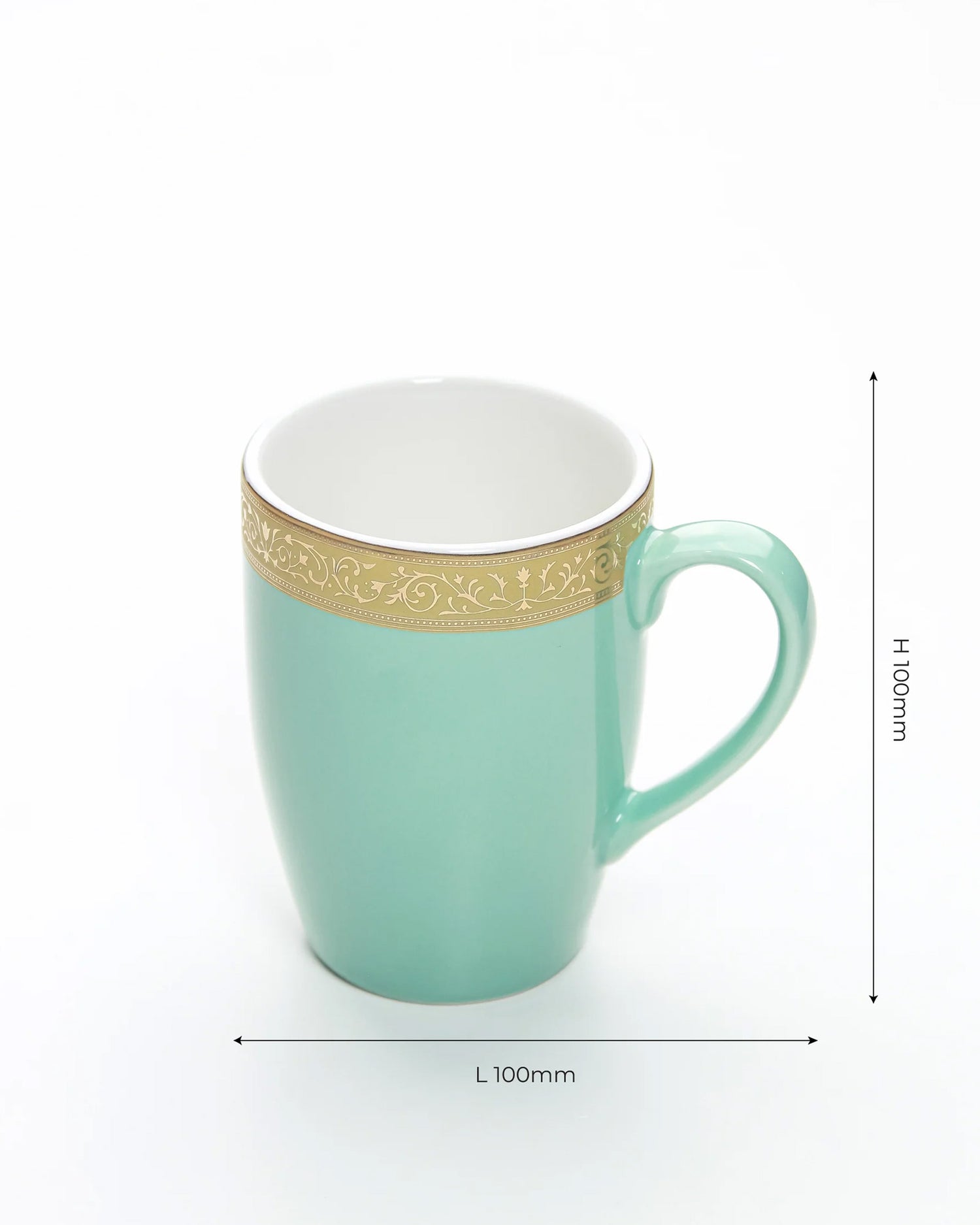 OPAL BLUE / Single pc * 230ml || Scarlet: Premium Porcelain Mugs in Pastel Colors