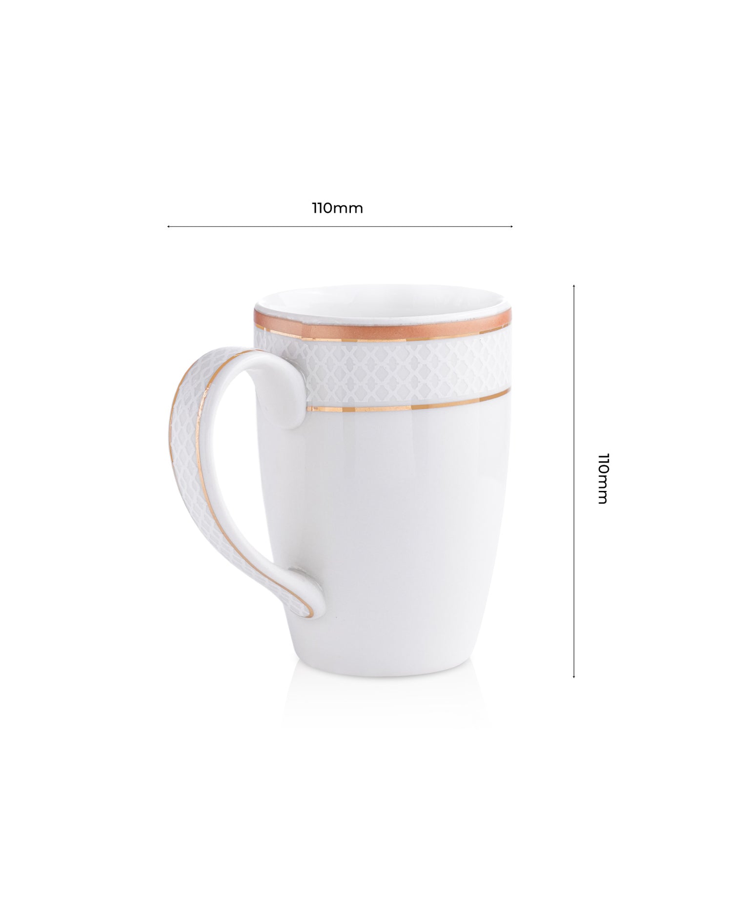  Ivory / Copper / Single pc * 300ml || Stellar Collection || Mug _Ogee