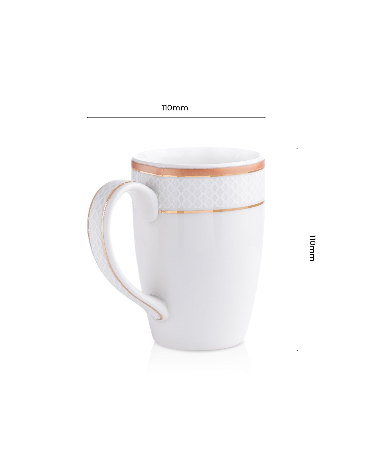  Ivory / Copper / Set of 2 * 300ml || Stellar Collection || Mug _Ogee