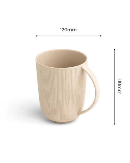 Beige || Vogue - Conical Mugs Set of 2