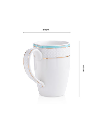 Ivory / Aqua / Single pc * 300ml || Stellar Collection || Mug _Ogee