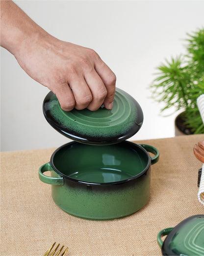 Olive Green / Round - 12cm || Prisma Round Casserole