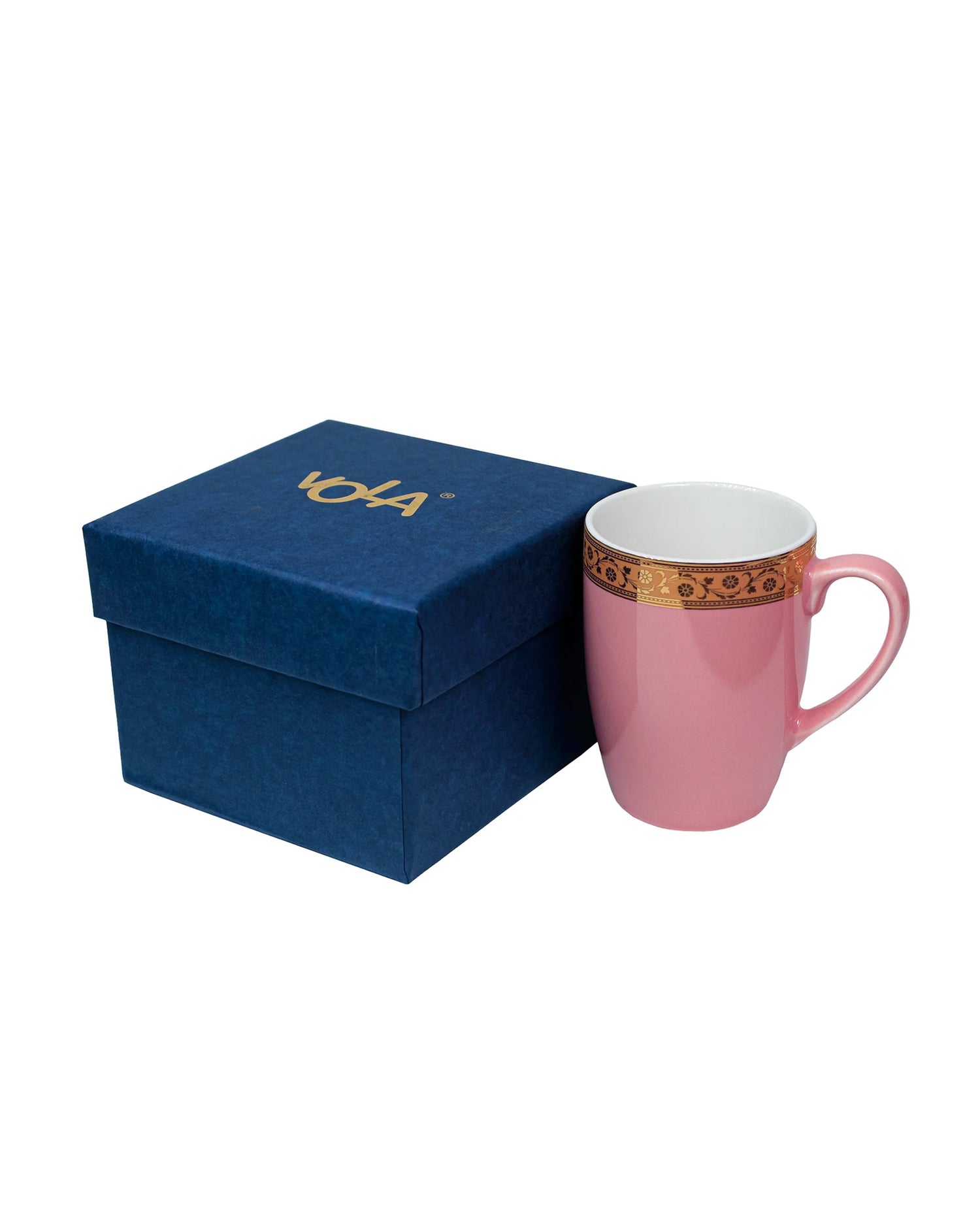 BLOOMING DALHIA / Single pc * 230ml || Scarlet: Premium Porcelain Mugs in Pastel Colors