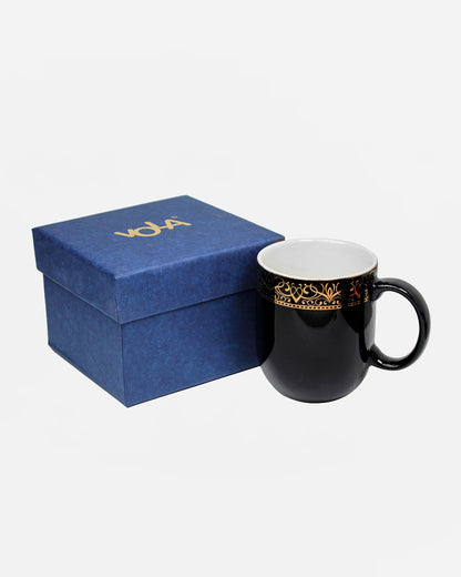 BLACK / Single pc * 300ml || Dazzle Heritage Superior Mug | Stylish Colors