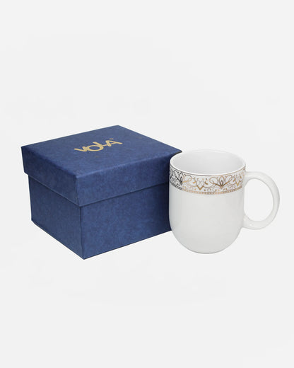 IVORY / Single pc * 200ml || Dazzle Heritage Superior Mug | Stylish Colors