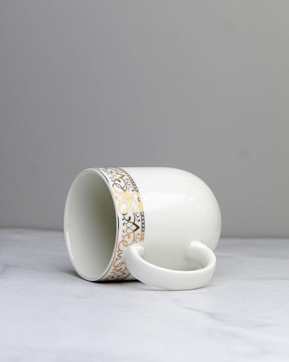 IVORY / Single pc * 300ml || Dazzle Heritage Superior Mug | Stylish Colors