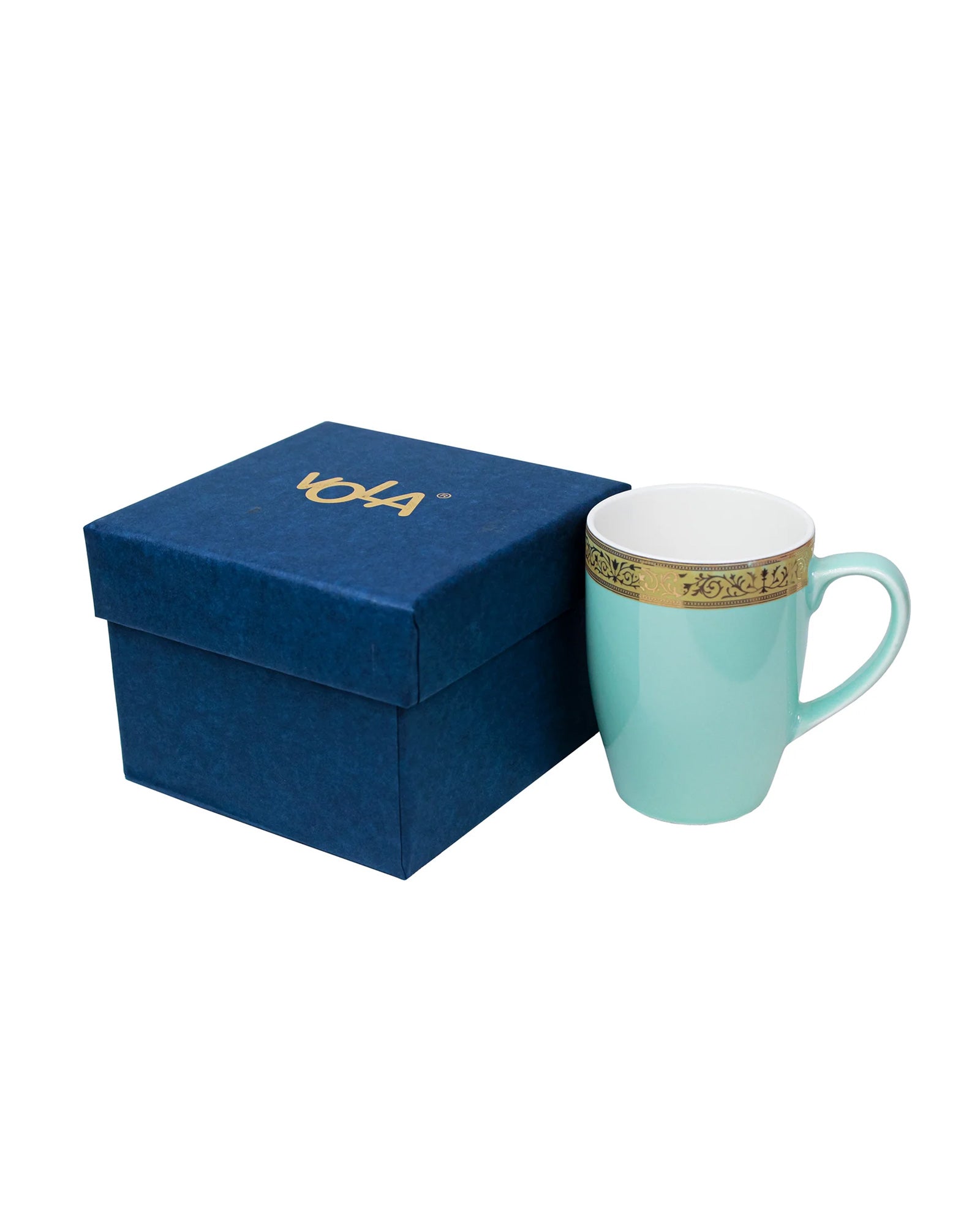 OPAL BLUE / Single pc * 230ml || Scarlet: Premium Porcelain Mugs in Pastel Colors