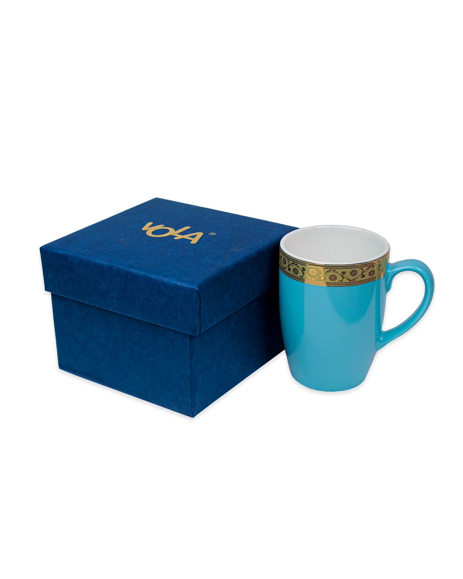 ASPIRING BLUE / Single pc * 230ml || Scarlet: Premium Porcelain Mugs in Pastel Colors