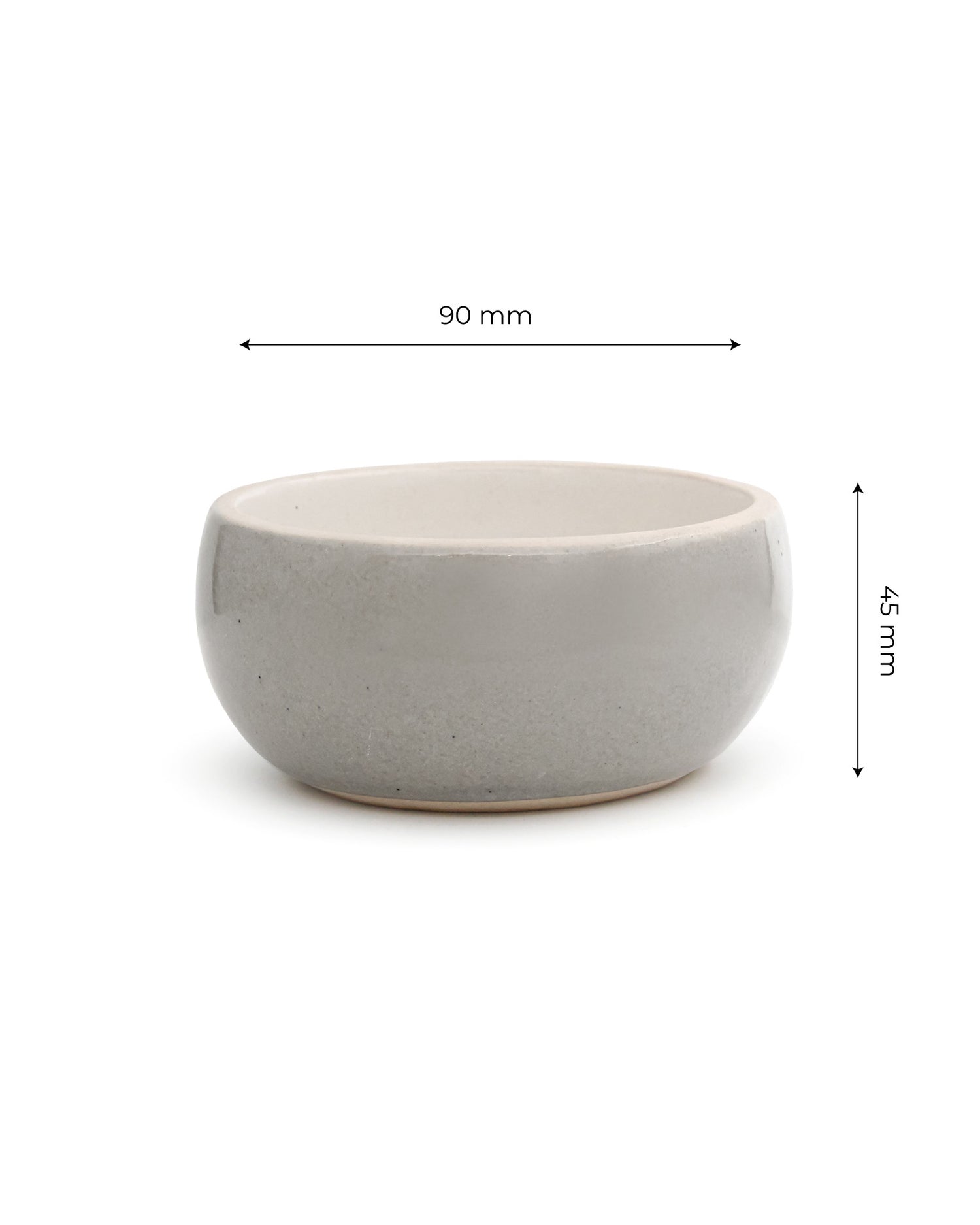 CLOUDLY GREY || Elemental Shades Ramekin Bowl - Set of 6