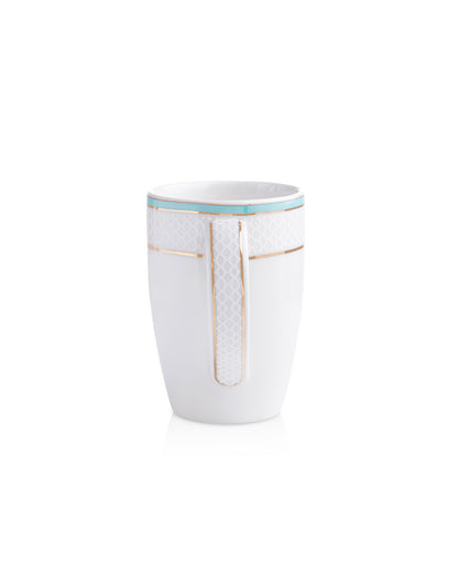  Ivory / Aqua / Single pc * 300ml || Stellar Collection || Mug _Ogee