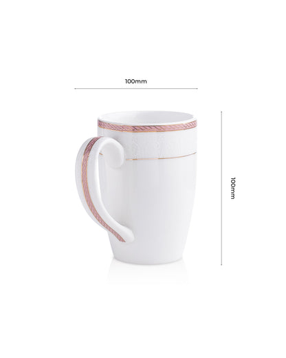 Ivory / Pink / Single pc * 230ml || Stellar Collection || Mug _ Scallop