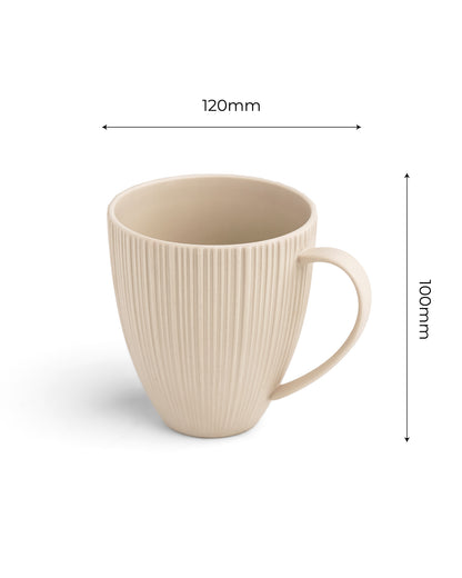 Beige || Vogue - Diamond Mugs Set of 2