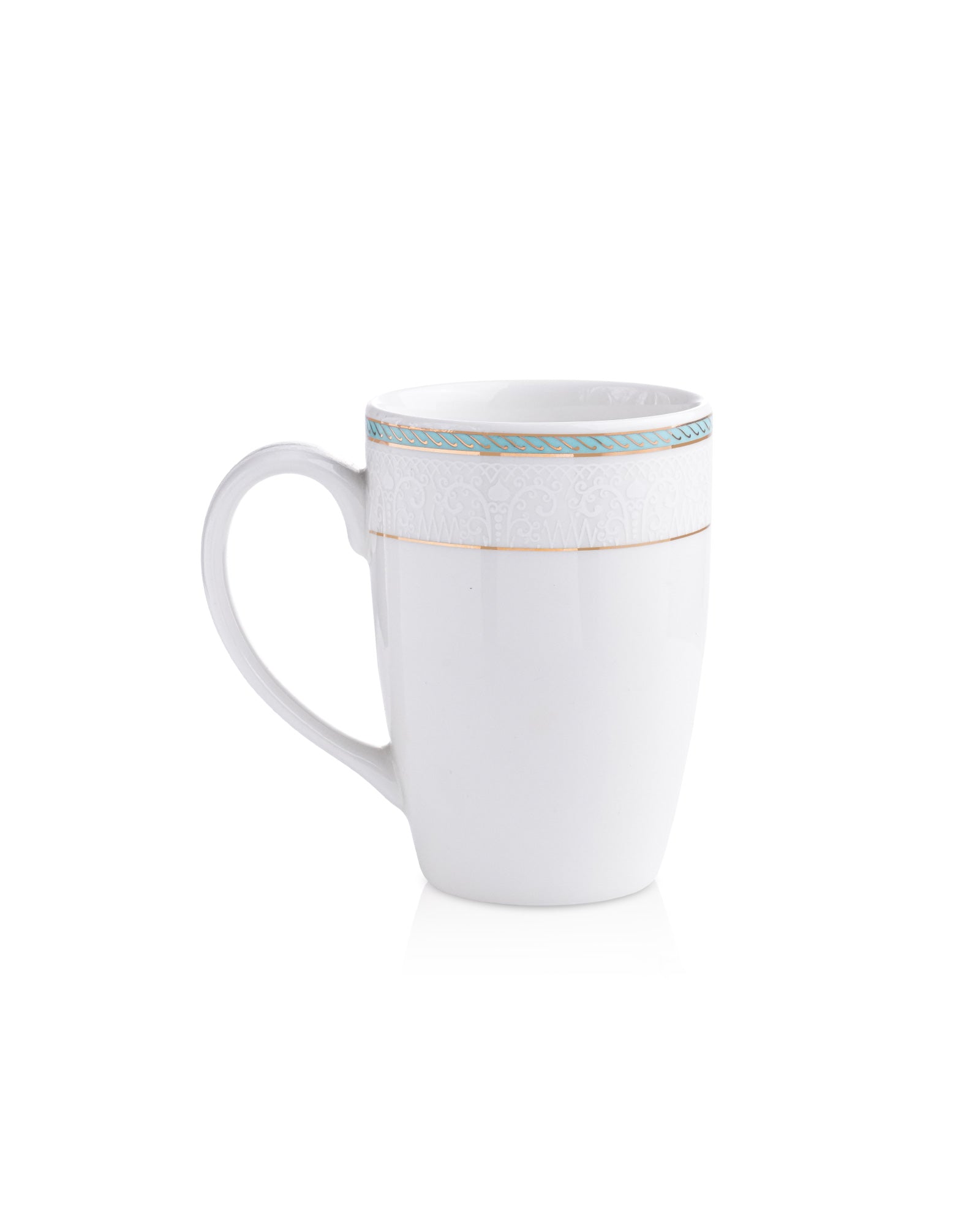 Ivory / Aqua / Set of 2 * 230ml || Stellar Collection || Mug _ Scallop