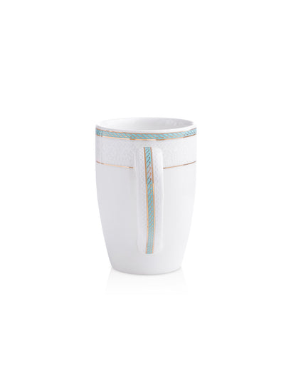 Ivory / Aqua / Single pc * 300ml || Stellar Collection || Mug _ Scallop